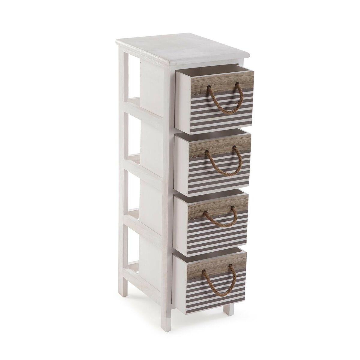 Cassettiera Versa Tabo Tessile Legno di paulownia 32 x 81 x 26 cm 3 S3413668_1
