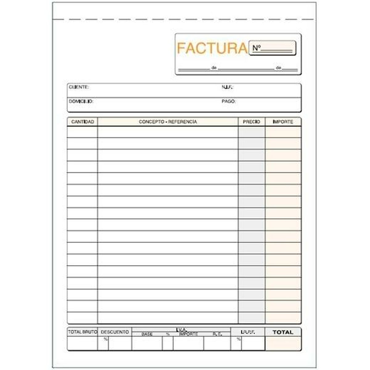 Libro delle Fatture 15 x 21 cm (10 Unità) 2 S8437237_0