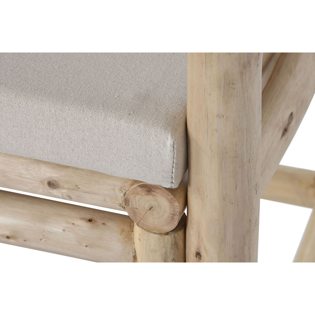 Poltrona Home ESPRIT Bianco Beige Naturale Cotone 61 x 50 x 90 cm 7 S3054227_5