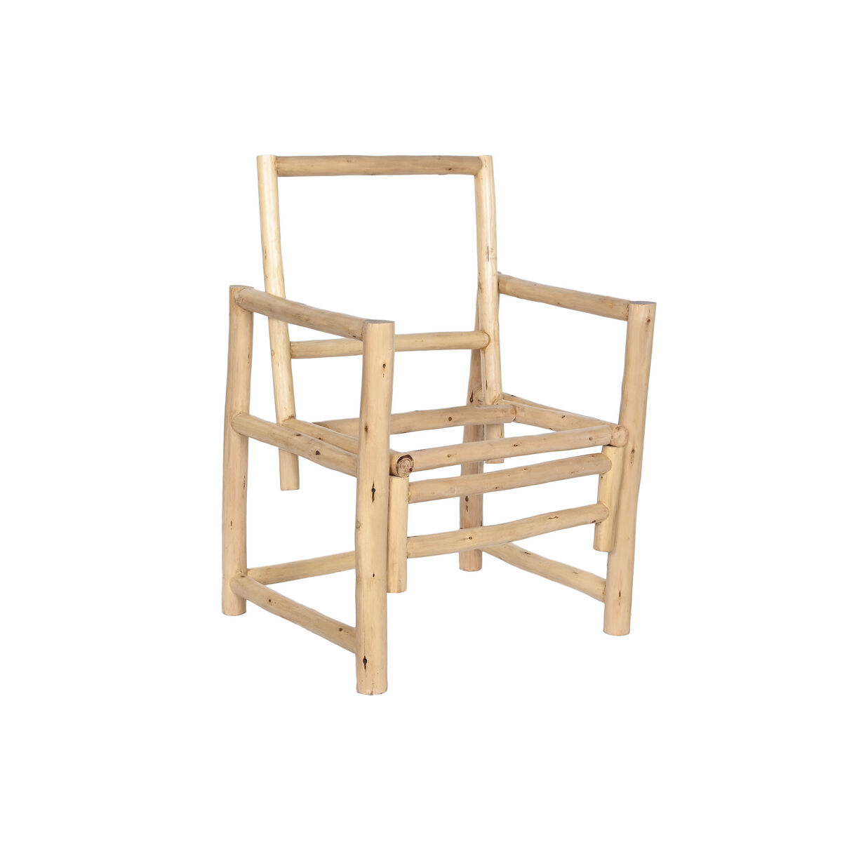 Poltrona Home ESPRIT Bianco Beige Naturale Cotone 61 x 50 x 90 cm 3 S3054227_1