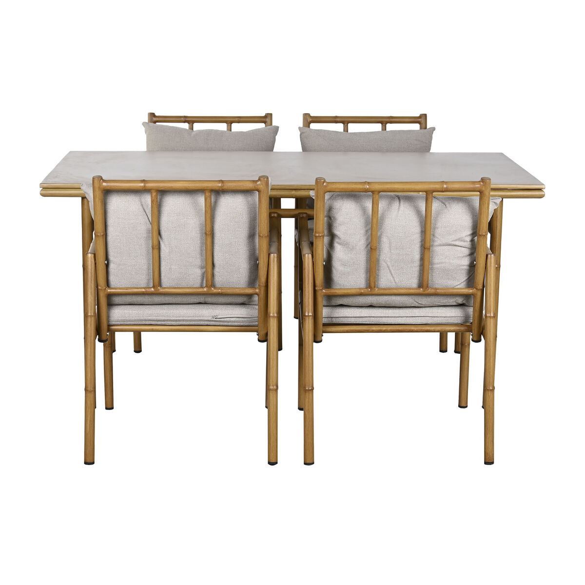 Mobili da giardino Home ESPRIT Beige 160 x 90 x 75 cm 83 cm (5 Pezzi) 3 S3054528_1