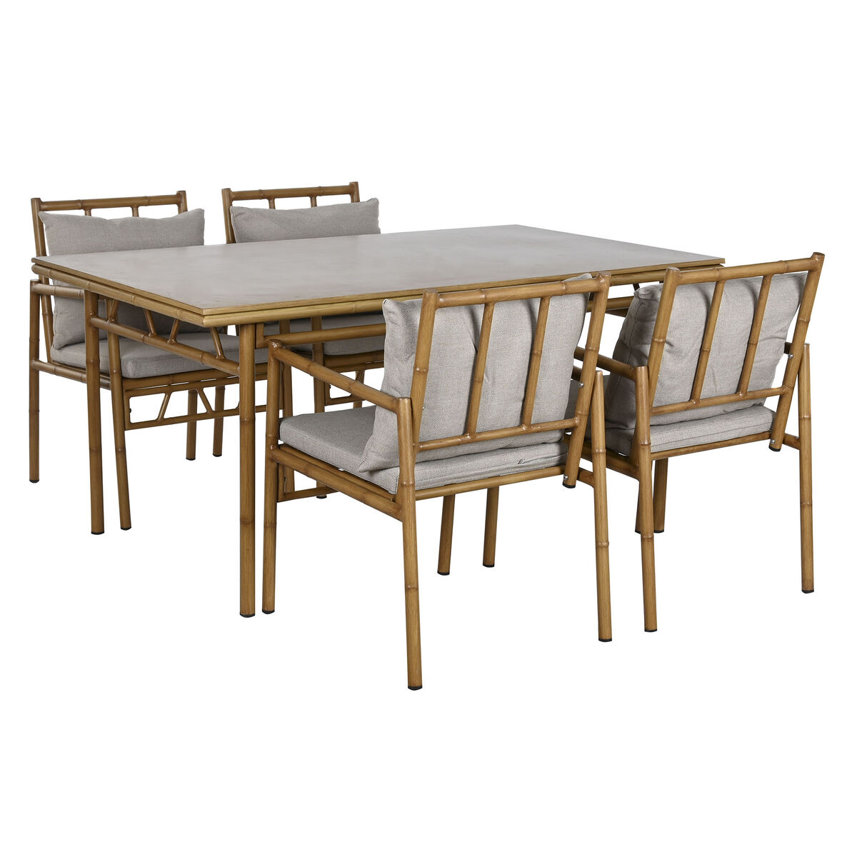 Mobili da giardino Home ESPRIT Beige 160 x 90 x 75 cm 83 cm (5 Pezzi) 2 S3054528_0