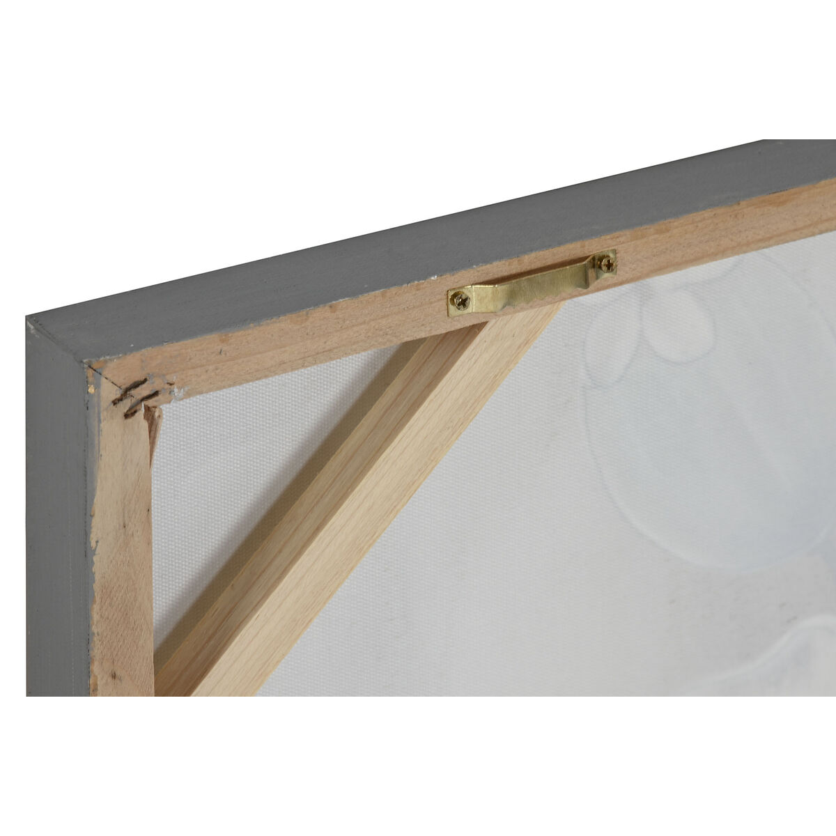 Quadro Home ESPRIT Bianco Grigio Tela Legno MDF Tradizionale 120 x 3 x 60 cm (2 Unità) 5 S3058245_3