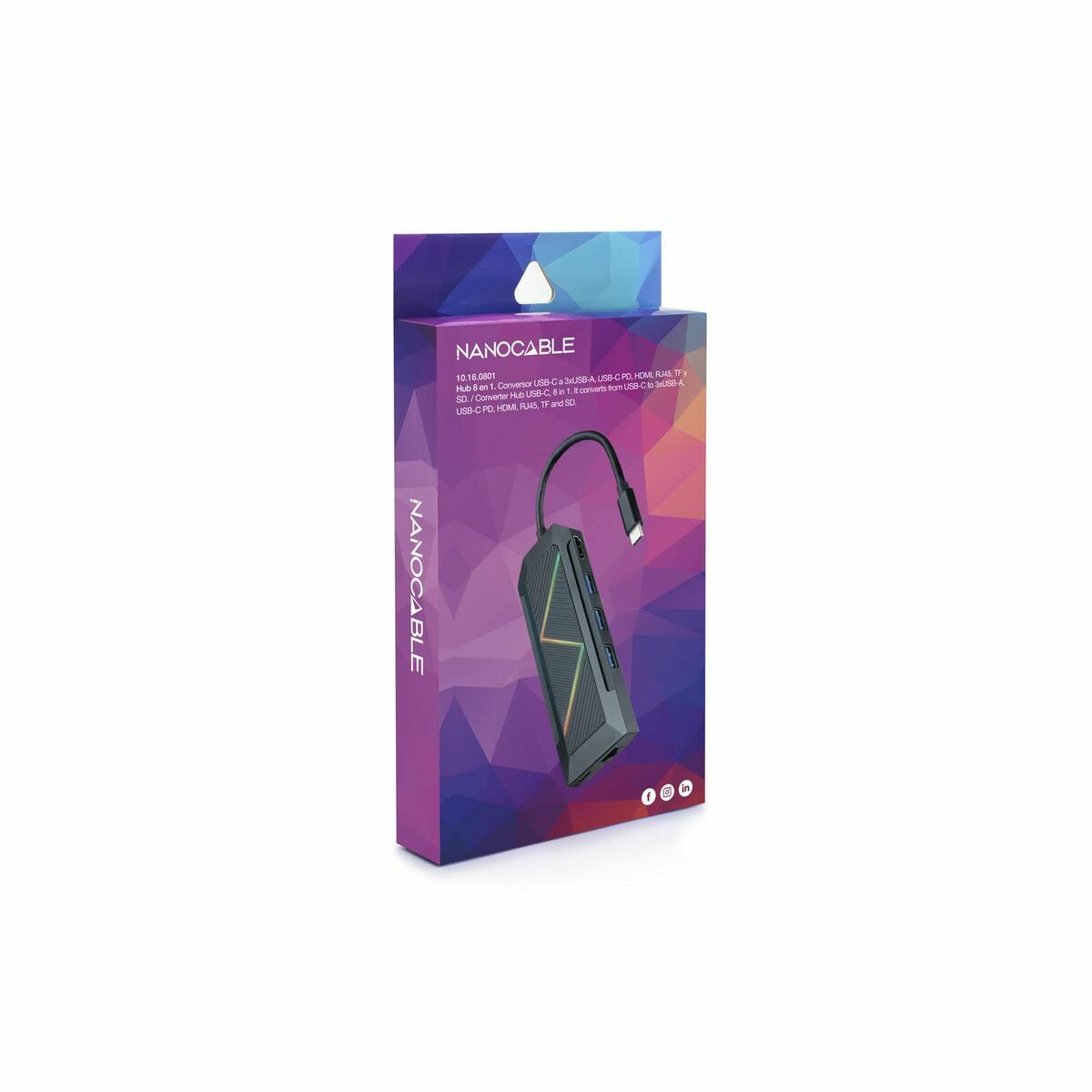 Hub USB NANOCABLE 10.16.0801 2 S9905272_0