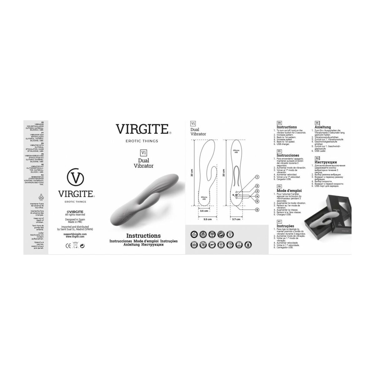 Vibratore per il Punto-G Virgite Viola 6 M0403762_4