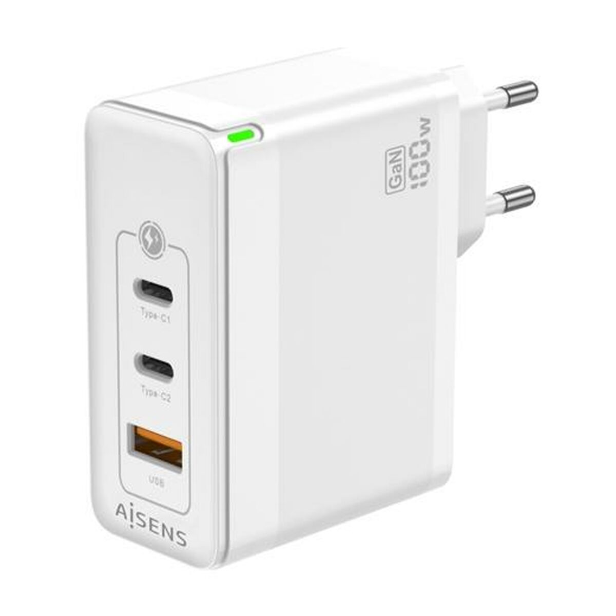 Caricabatterie da Parete Aisens ASCH-100W3P008-W Bianco 100 W (1 Unità) 2 S9900935_0