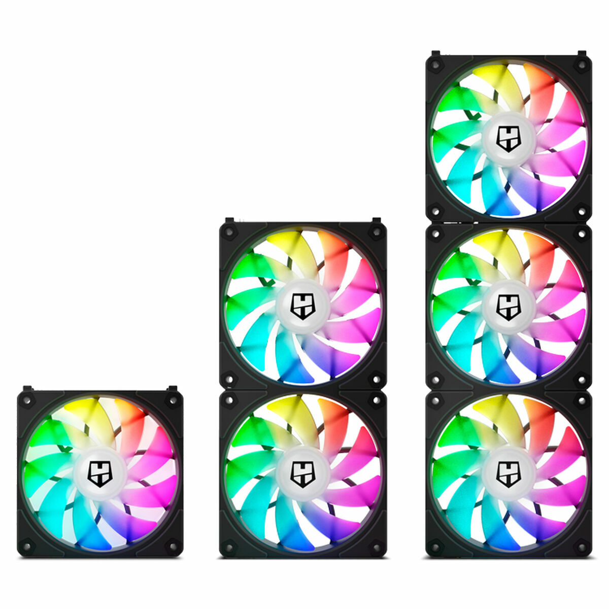 Ventola da Case Nox-Xtreme Easy Link Ø 12 cm (3 Unità) 3 S9912035_1