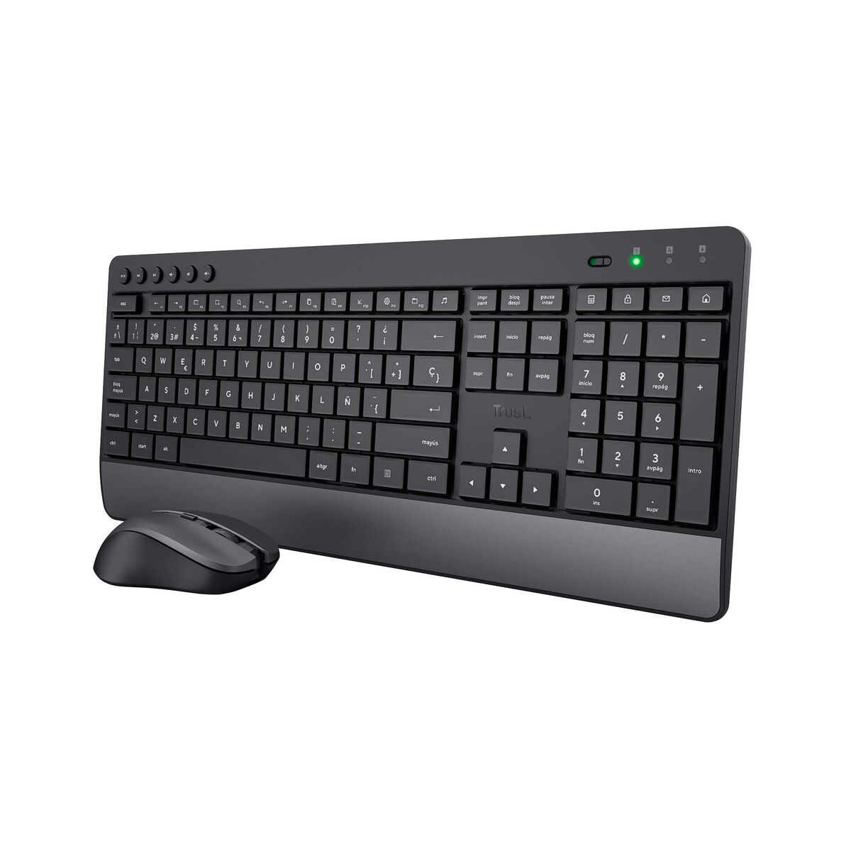 Tastiera e Mouse Trust Trezo Nero Qwerty in Spagnolo 2 S9910546_0