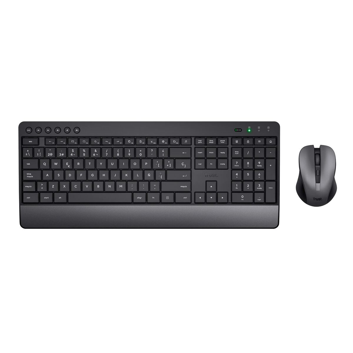 Tastiera e Mouse Trust Trezo Nero Qwerty in Spagnolo 3 S9910546_1