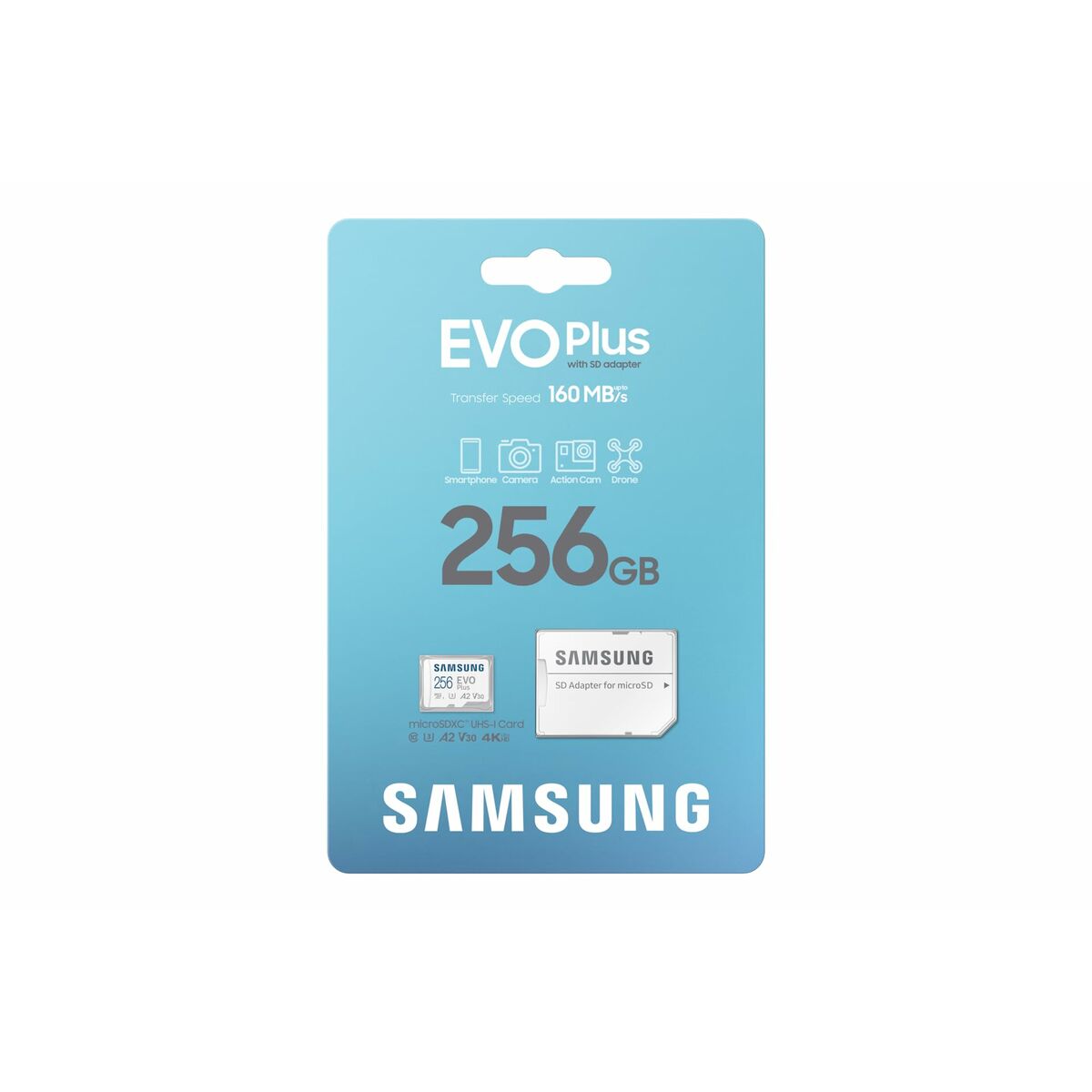 Scheda Di Memoria Micro SD con Adattatore Samsung EVO Plus 2023 256 GB 3 S9912212_1