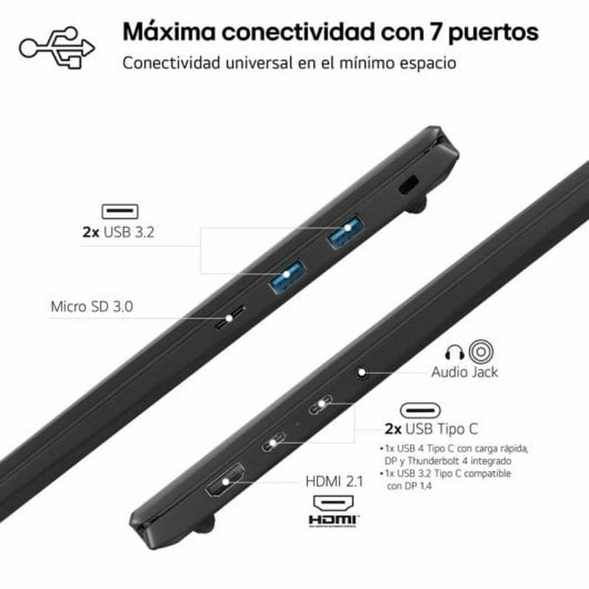 Laptop LG 17Z90S-G.AD7BB 17" 16 GB RAM 512 GB SSD Qwerty in Spagnolo 7 S5631715_5