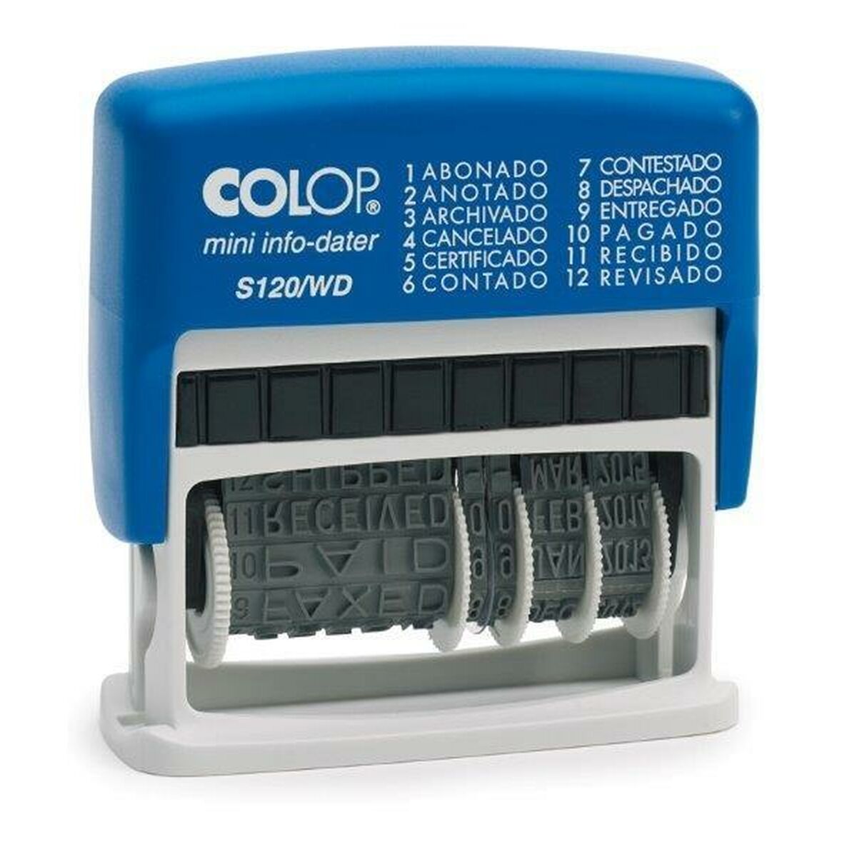 Sigillo Colop S120/WD Data 4 x 42 mm Azzurro 2 S8403717_0