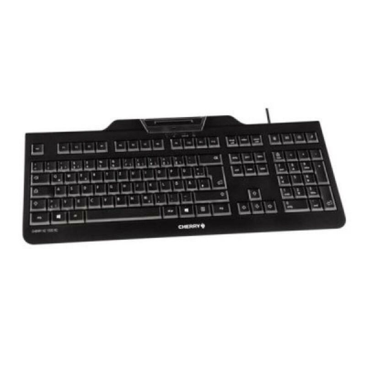 Tastiera con Lettore Cherry JK-A0100ES-2 Nero Qwerty in Spagnolo 2 S7745464_0