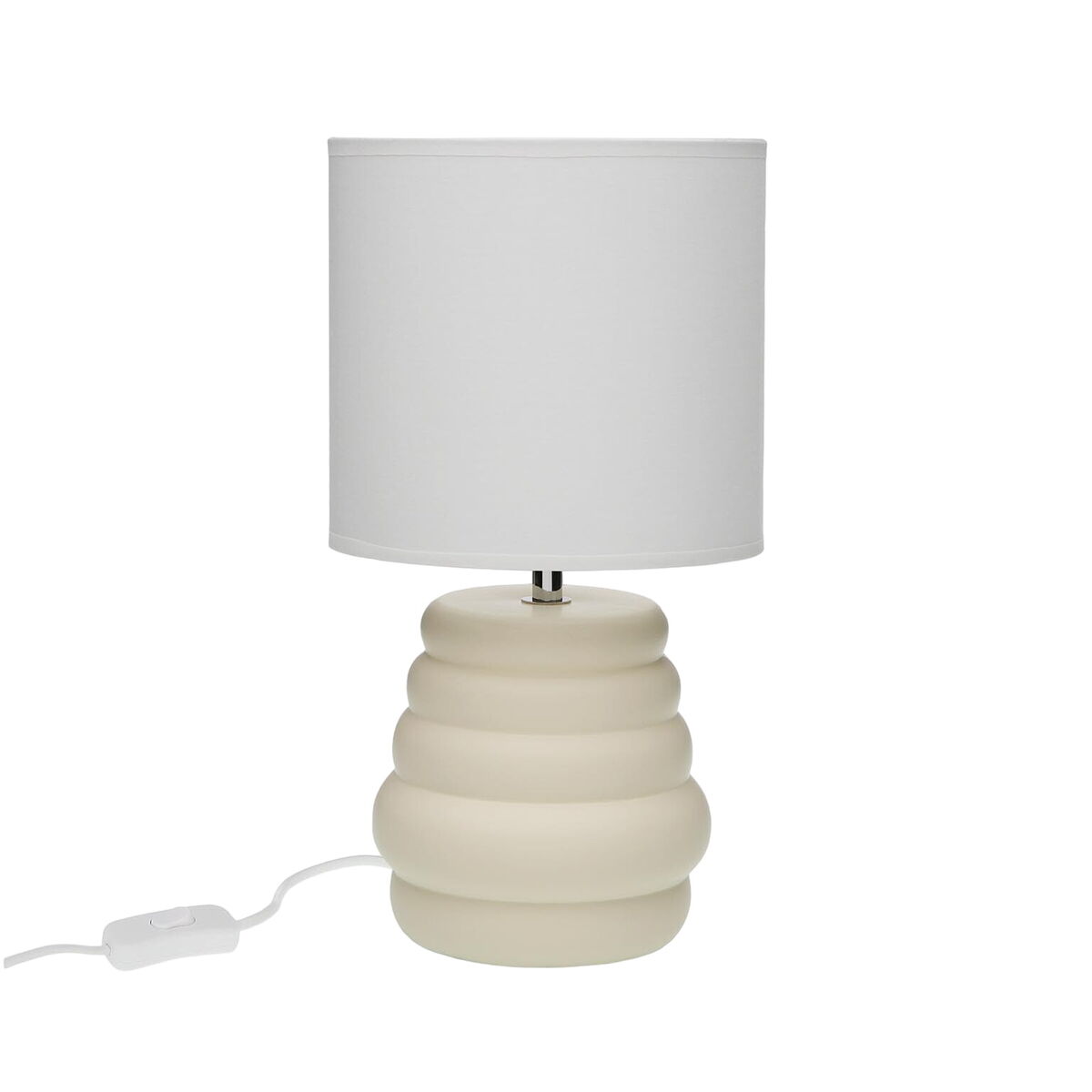 Lampada da tavolo Versa Beige Ceramica 40 W 17 x 32,2 cm 3 S3412966_1