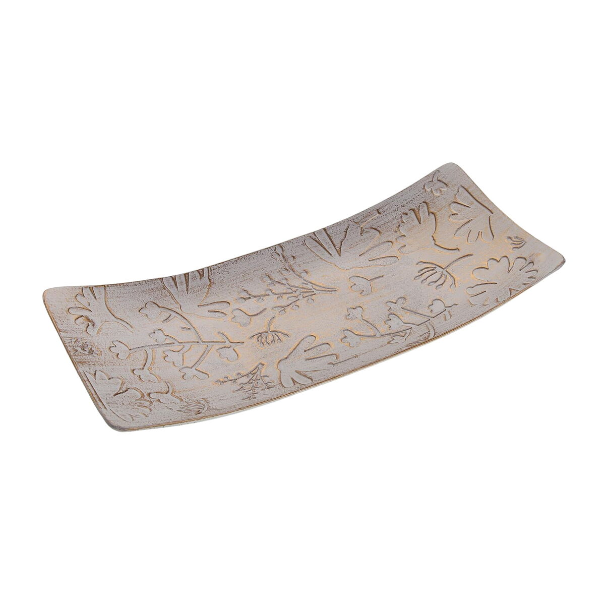 Centrotavola Versa Dorato Fiori 16 x 4,5 x 38,5 cm 3 S3413122_1