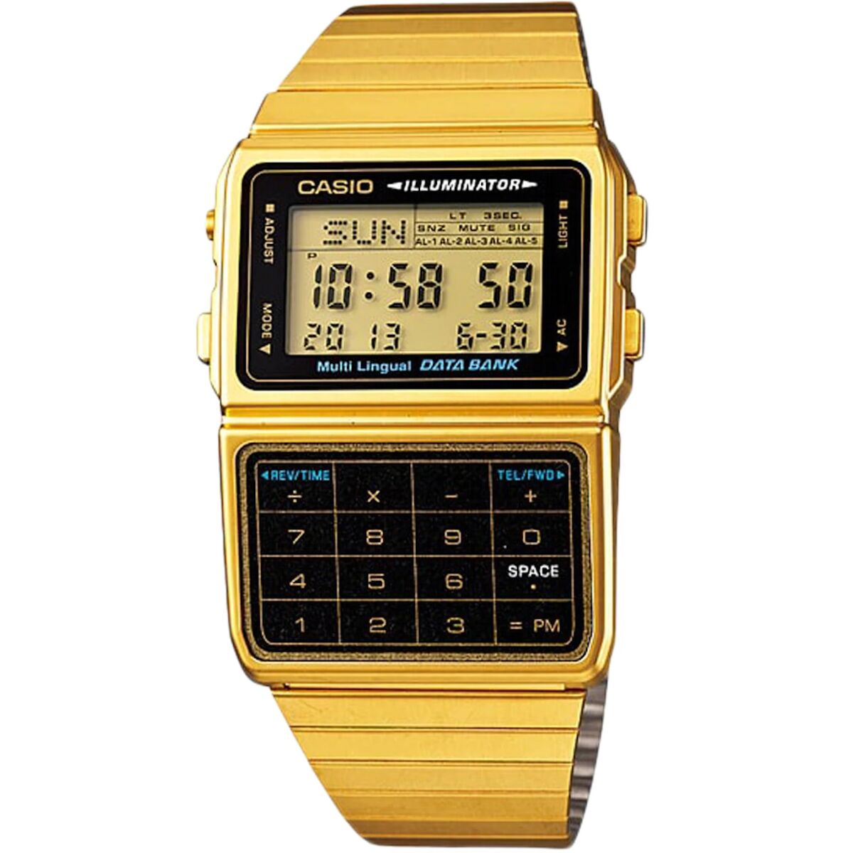 Orologio Unisex Casio DATABANK CALCULATOR GOLD 2 S7233084_0