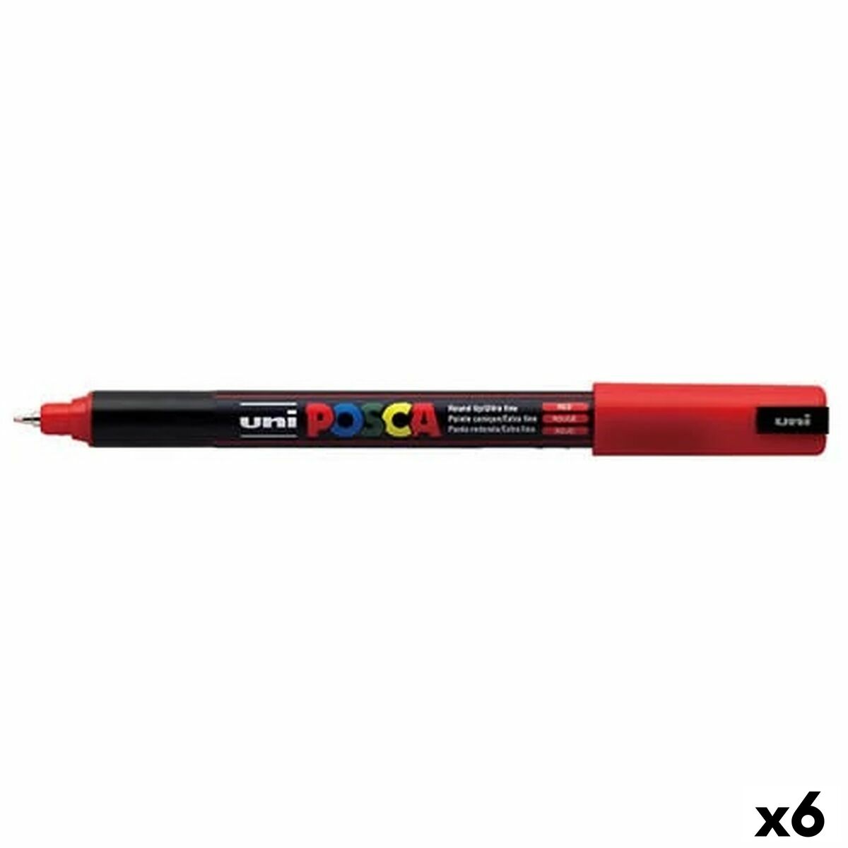 Pennarello POSCA PC-1MR in metallo Rosso (6 Unità) 2 S8422680_0