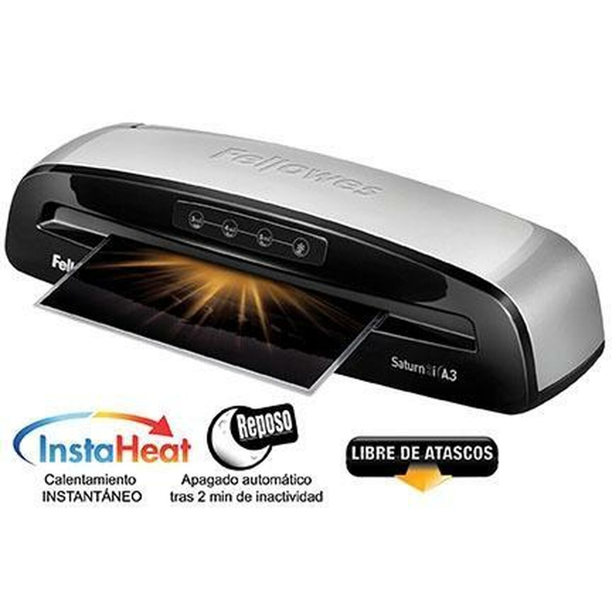 Plastificatrice Fellowes Saturn 3i Nero Argentato A3 4 S9131206_2