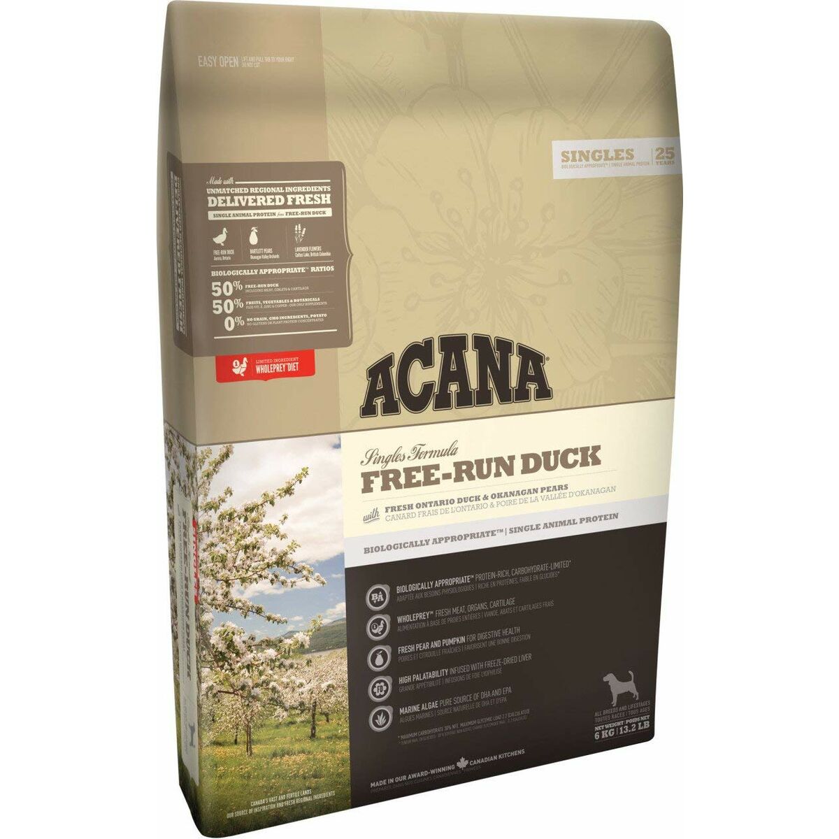 mangime Acana SINGLES Free-Run Duck Adulto Anatra 11,4 Kg 2 S9109504_0