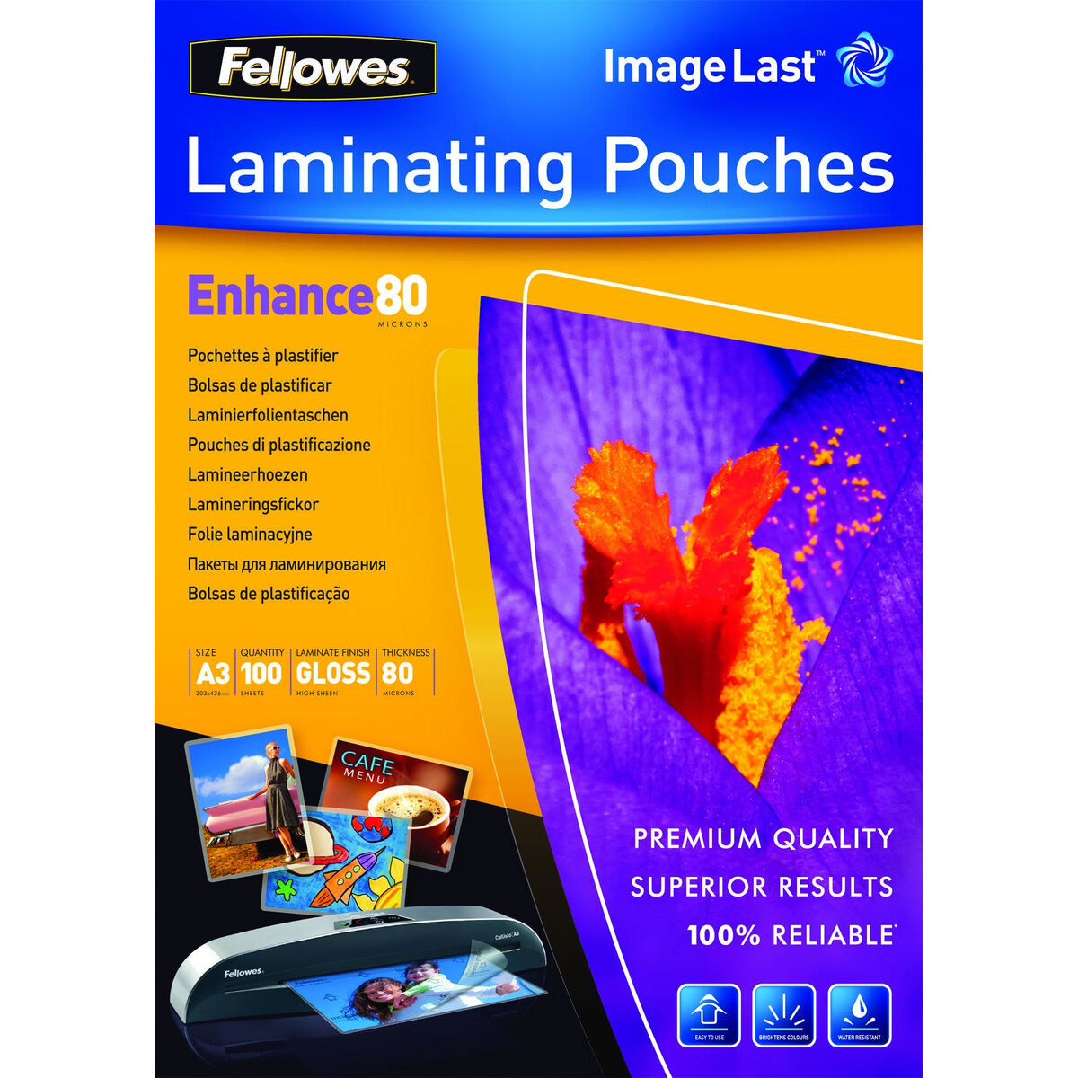 Custodie da plastificare Fellowes 5306207 Trasparente A3 (100 Unità) 3 S9911455_1