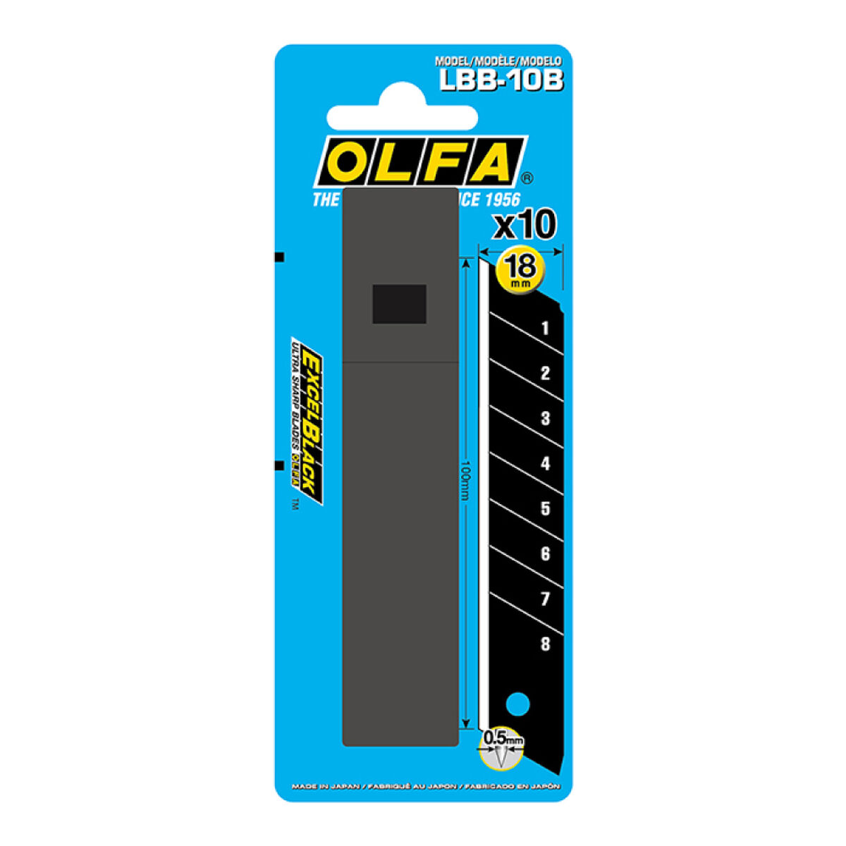 Lama rasoio Olfa lbb-10b 18 mm frammentabile 10 Unità 3 S7926438_1