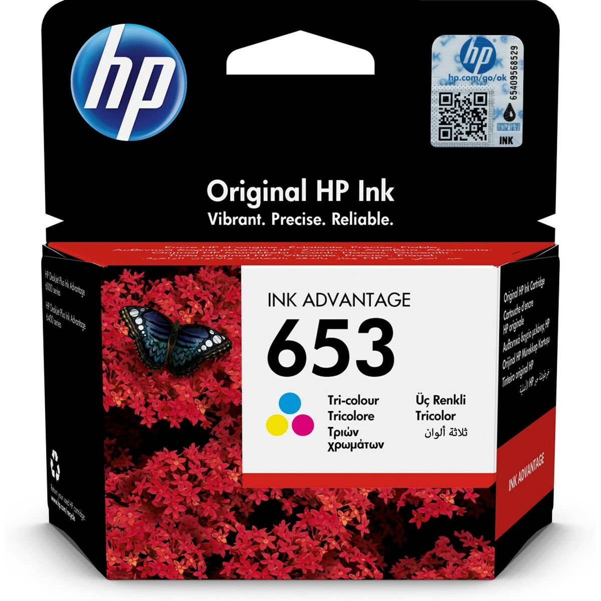 Cartuccia ad Inchiostro Originale HP 653 Ciano/Magenta/Giallo 2 S9128092_0