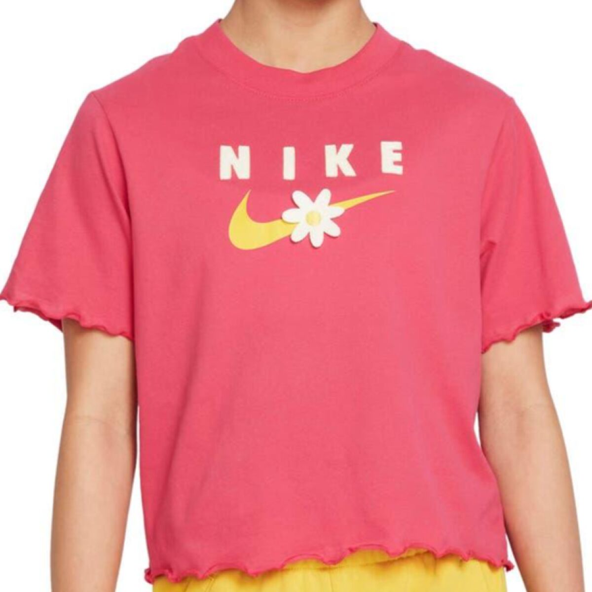 Maglia a Maniche Corte per Bambini ENERGY BOXY FRILLY Nike DO1351 666 Rosa 2 S2021126_0