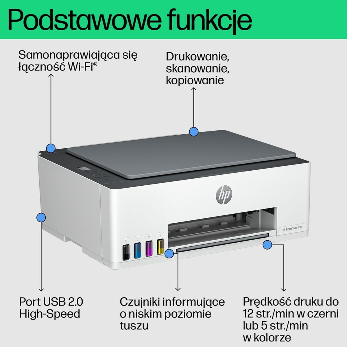 Stampante Multifunzione HP Smart Tank 580 14 S9159263_12
