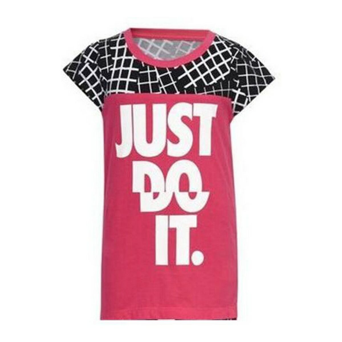 Maglia a Maniche Corte per Bambini Nike 848-A72 Rosa 100 % cotone 2 S2016400_0