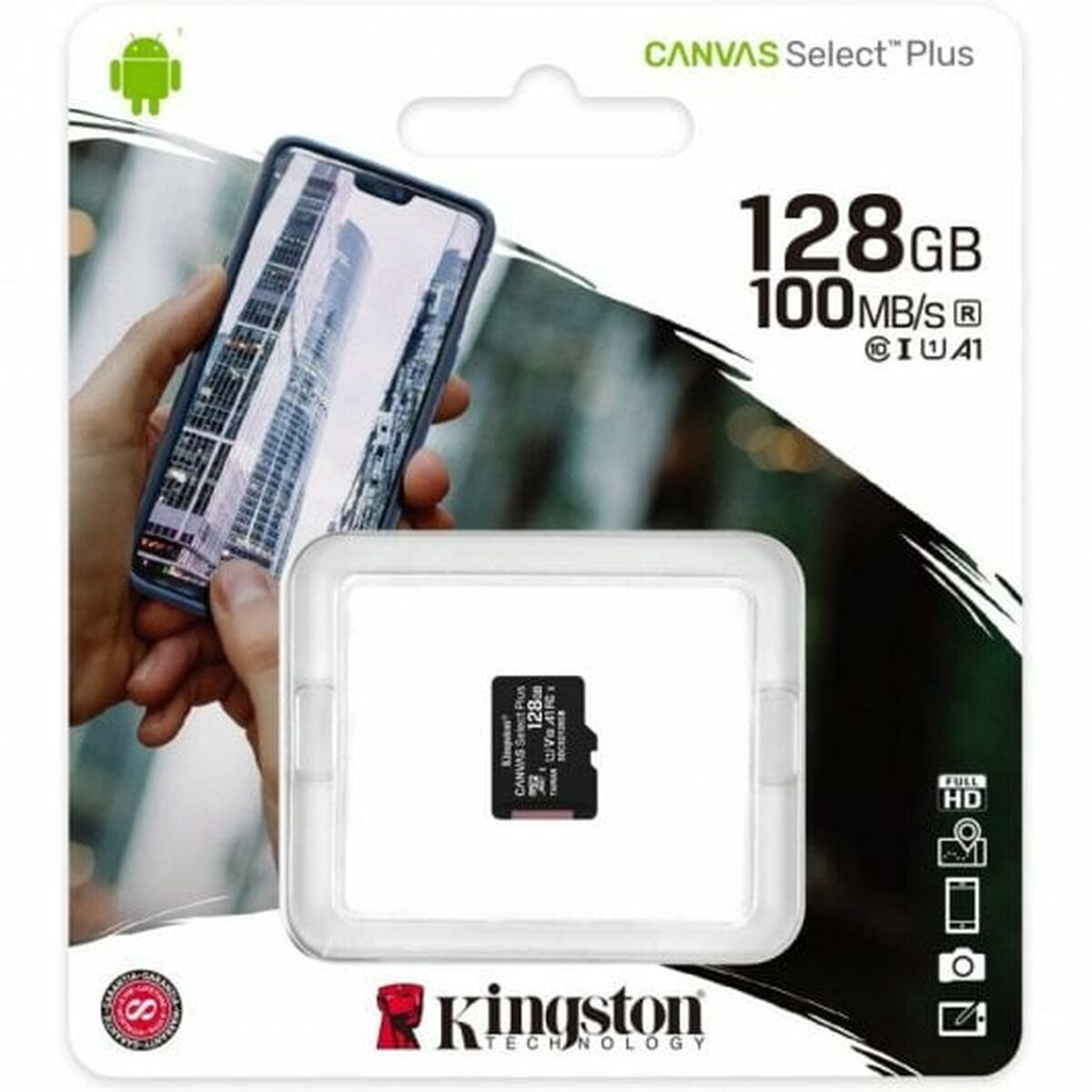 Scheda Di Memoria Micro SD con Adattatore Kingston Canvas Select Plus 128 GB 4 S9122491_2