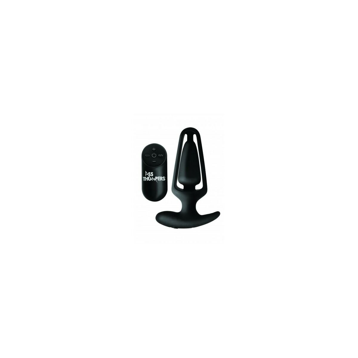 Vibratore Anale XR Nero Silicone 2 M0402589_0