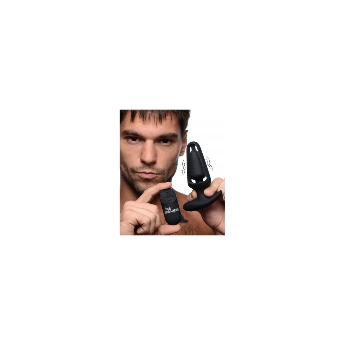 Vibratore Anale XR Nero Silicone 7 M0402589_5