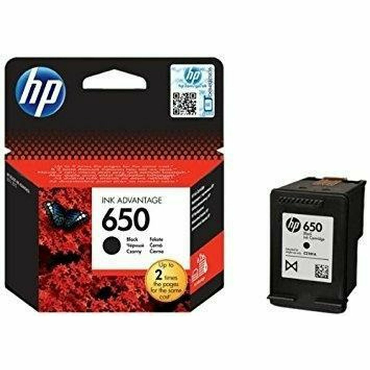 Cartuccia ad Inchiostro Originale HP 650 Nero 2 S9113603_0