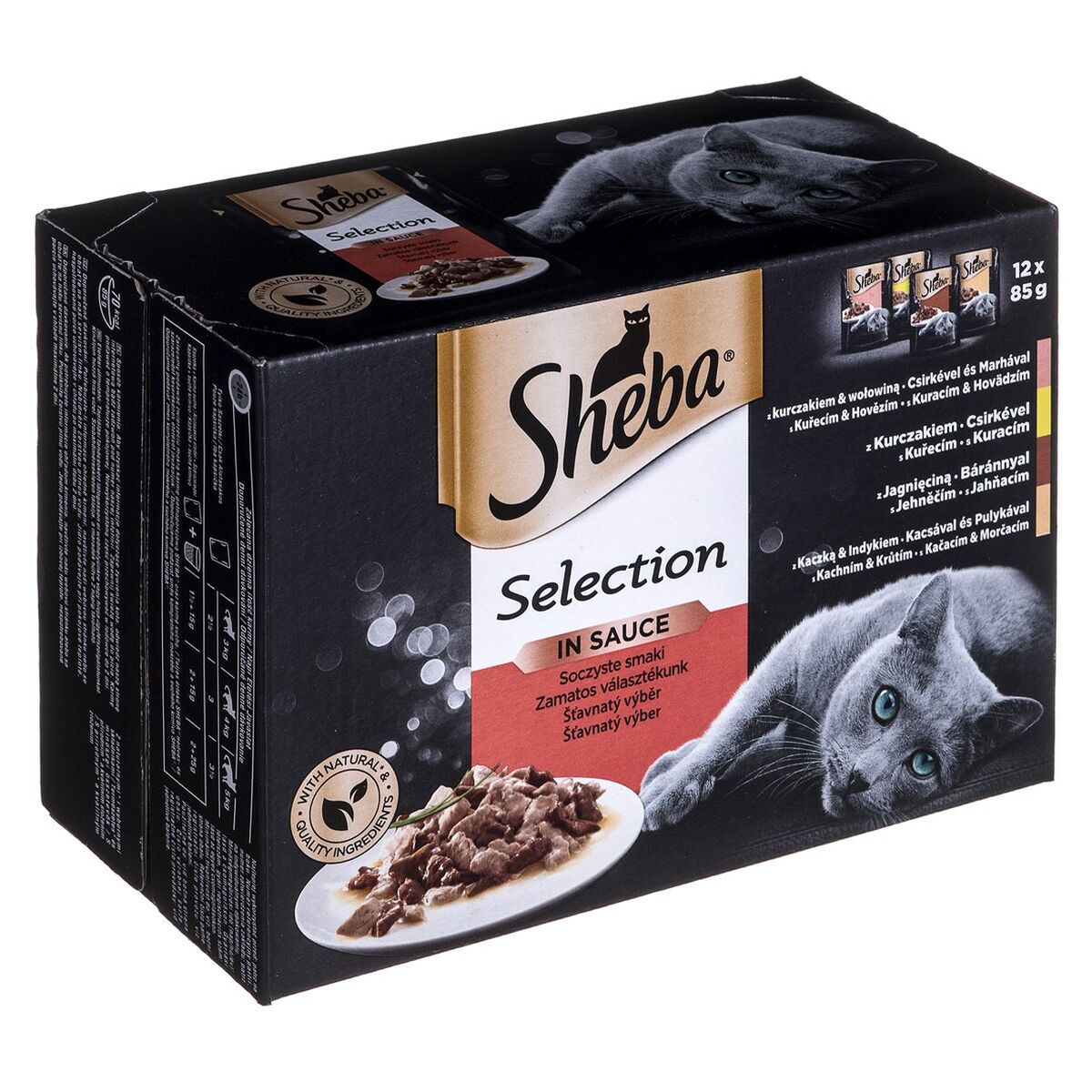 Cibo per gatti Sheba Selection in Sauce Pollo Tacchino Carne di vitello Agnello 85 g 4 S9159066_2