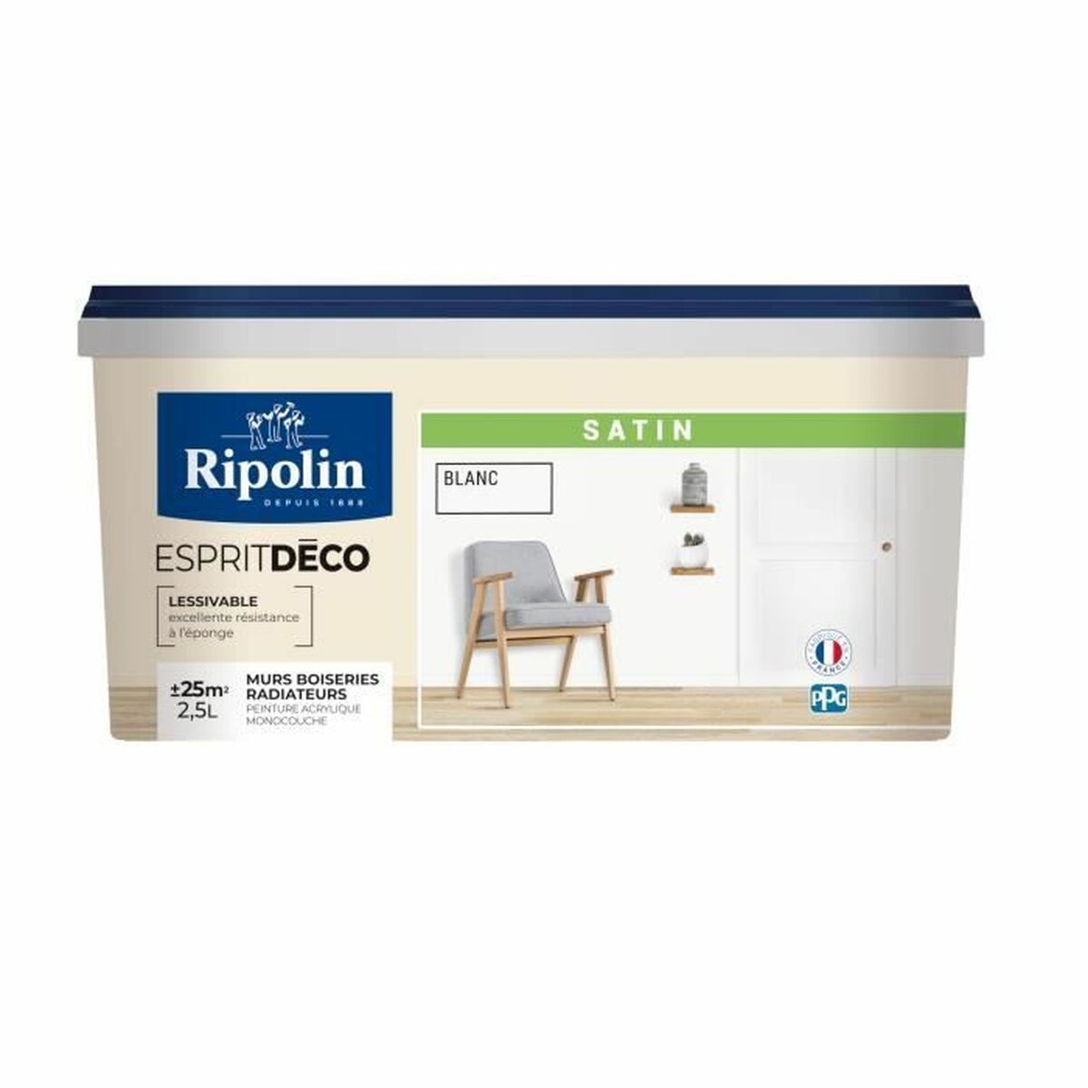 Vernice di Fondo Ripolin Bianco Raso 2,5 L 2 S71014323_0