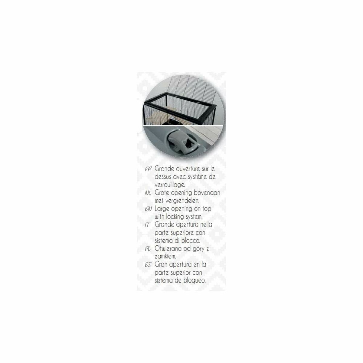 Gabbia Zolux 78 cm Legno Metallo Plastica Metallo/Plastica (1 Pezzi) 10 S9111870_8