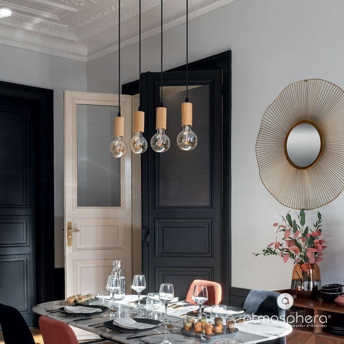 Lampadario Atmosphera Ays Nero 25 W 5 S7910459_3