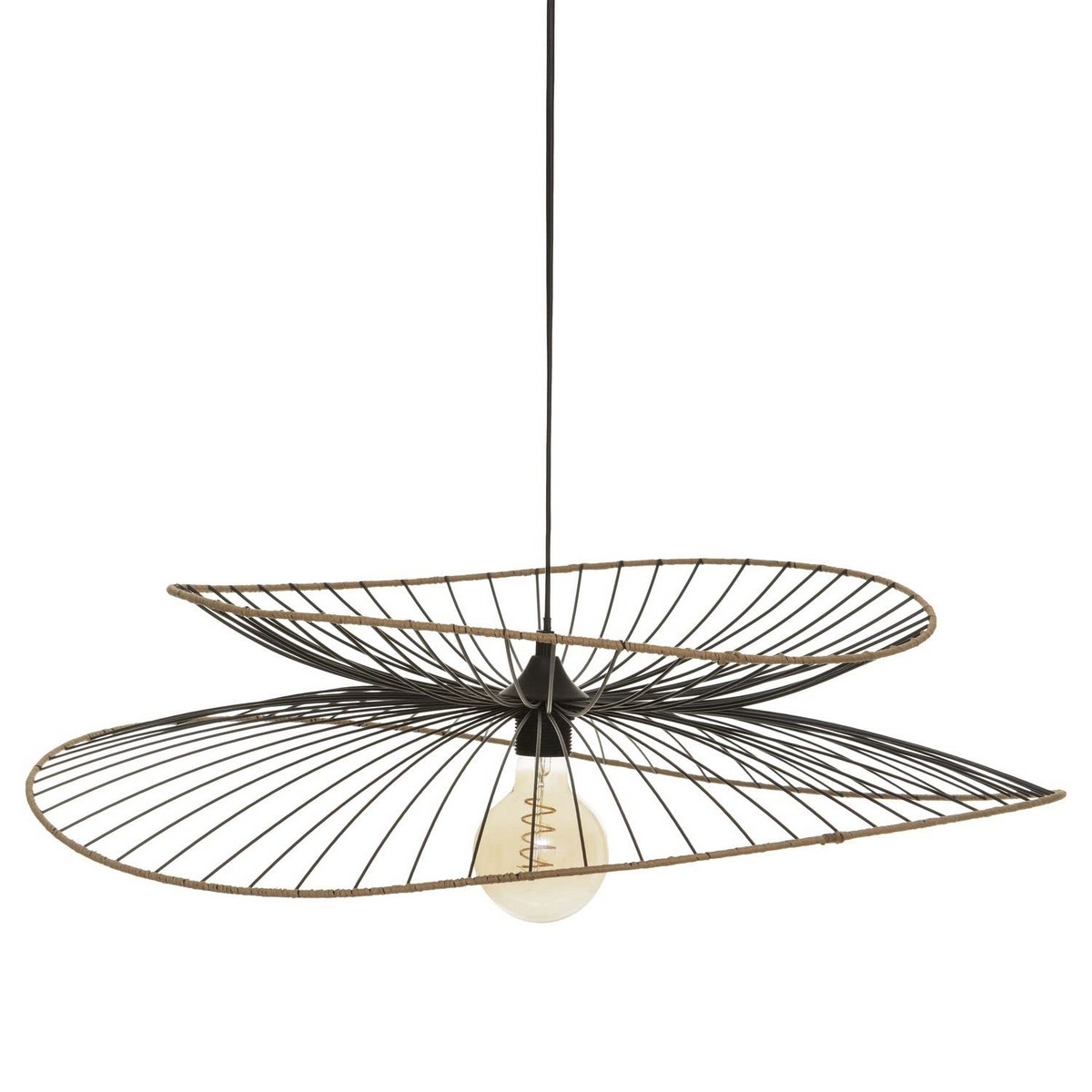 Lampadario Atmosphera Alara 40W Nero (Ø 69,5 x 17,5 cm) 2 S7910254_0