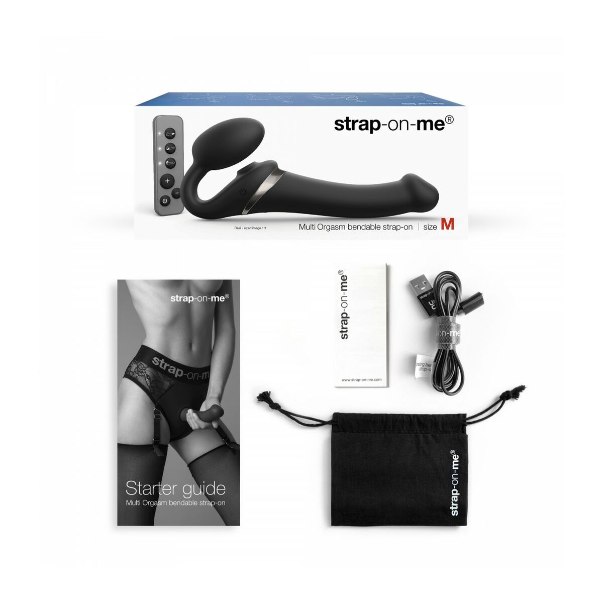 Dildo Strap-on-me 6017364 Nero L 8 M0404714_6
