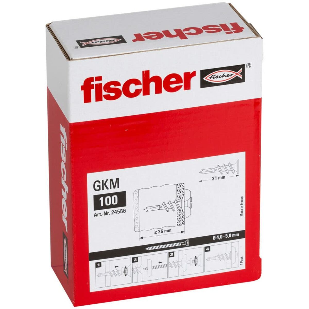 Scatola a viti Fischer gkm 24556 Metallo Gesso 3 S7903970_1