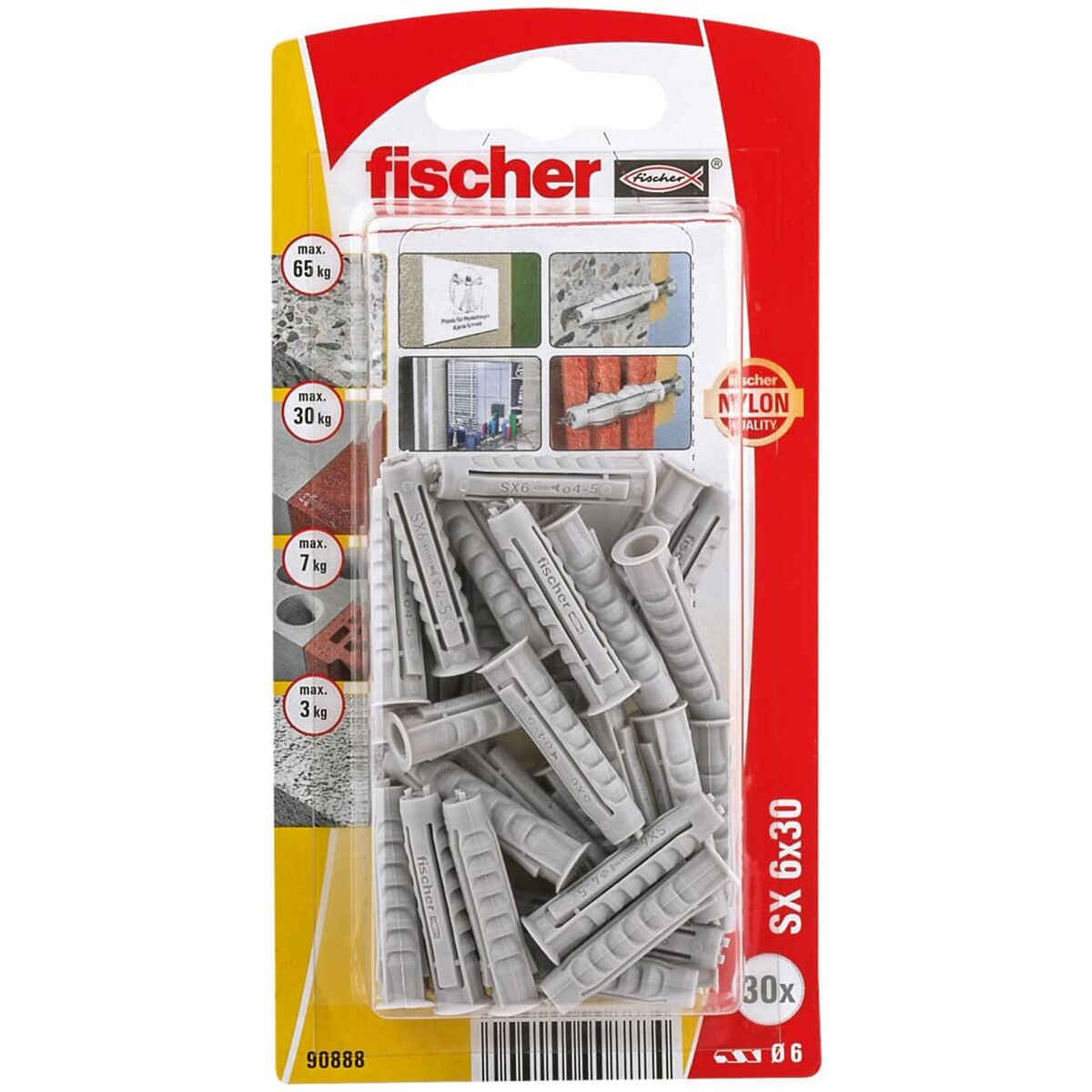 Tacchetti Fischer SX 90888 Nylon 6 x 30 mm (30 Unità) 3 S7901943_1