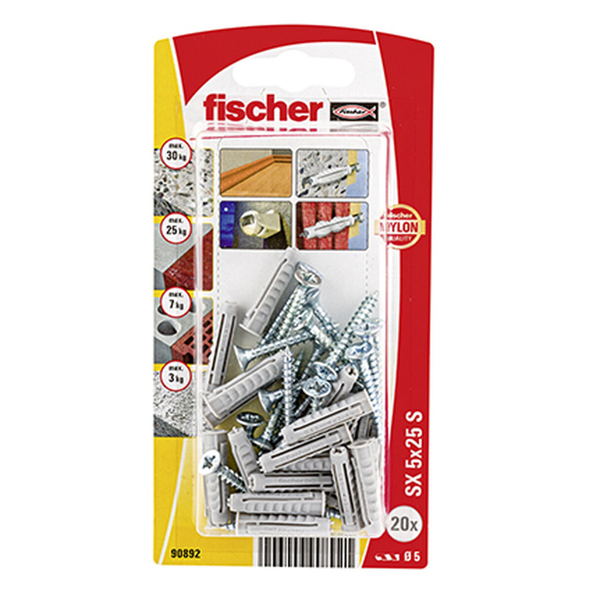 Dadi e viti Fischer Dadi e viti 20 Pezzi (5 x 25 mm) 6 S7913066_4