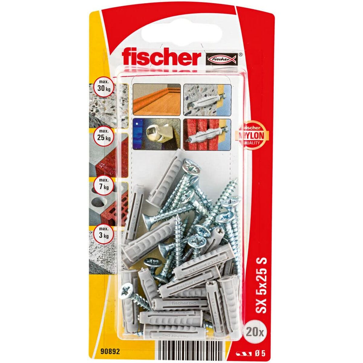 Dadi e viti Fischer Dadi e viti 20 Pezzi (5 x 25 mm) 3 S7913066_1