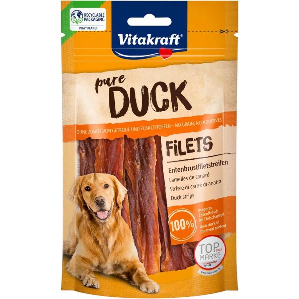 Snack per Cani Vitakraft Pure Duck Fillets 80 g 2 S9195351_0