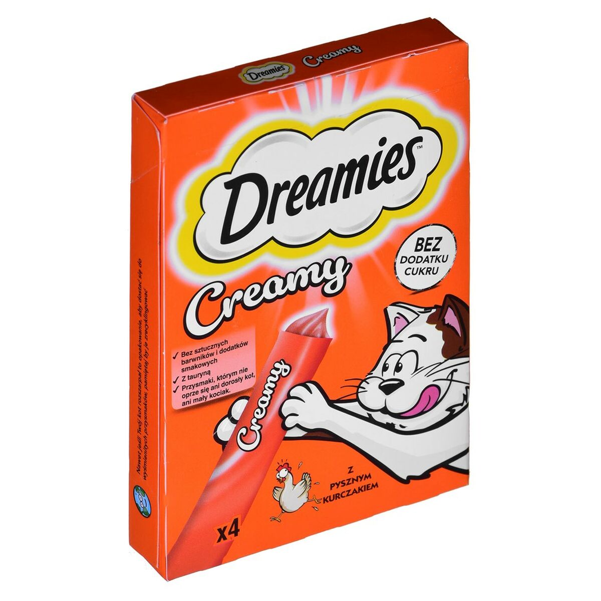 Spuntino per Cat Dreamies Creamy 4 x 10 g Pollo 3 S9108562_1
