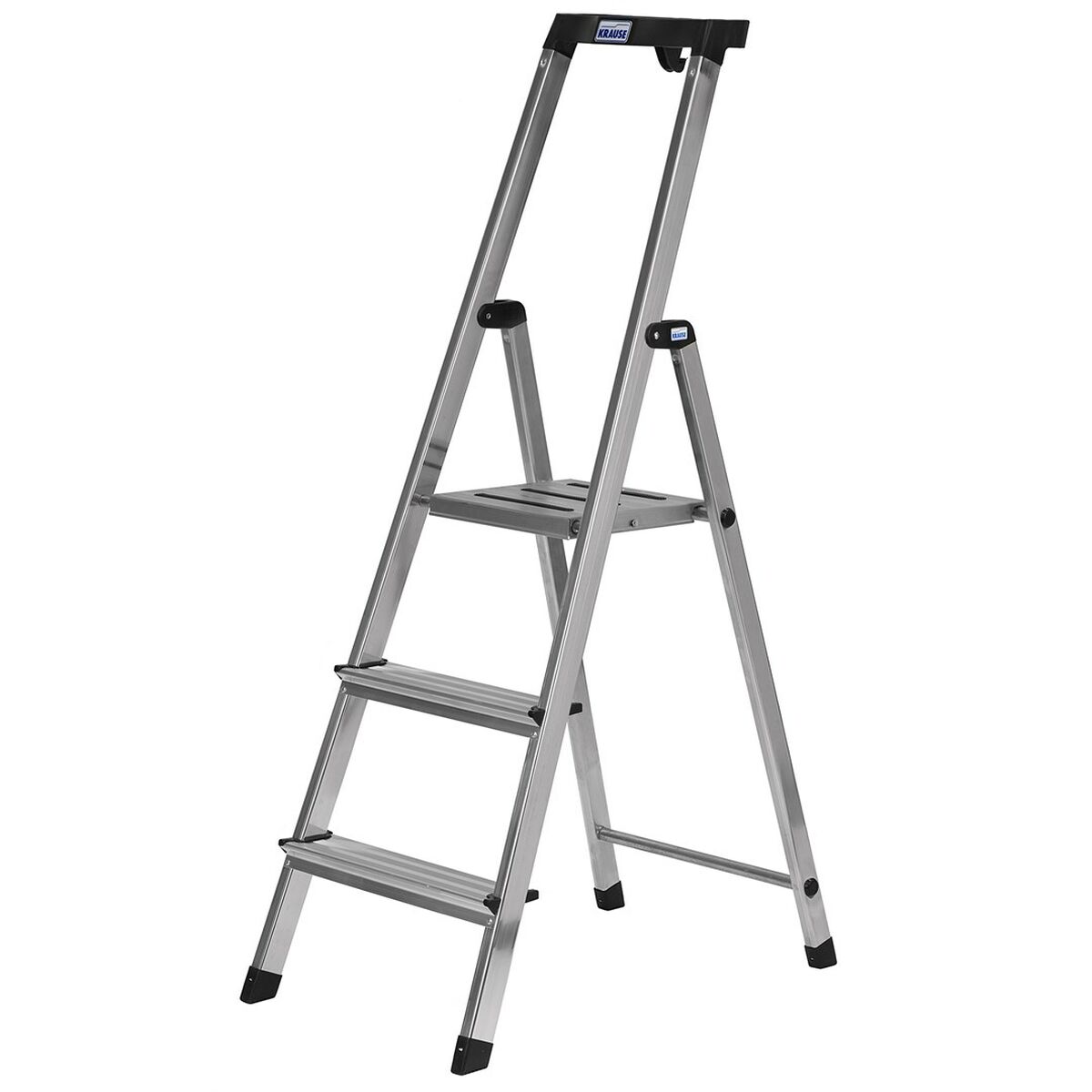 Scala Pieghevole a 3 Scalini Krause 126313 Argentato Alluminio 2 S9120940_0
