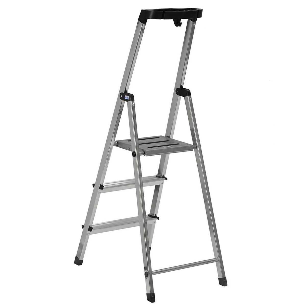 Scala Pieghevole a 3 Scalini Krause 126313 Argentato Alluminio 11 S9120940_9
