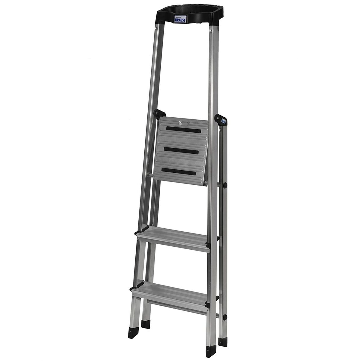 Scala Pieghevole a 3 Scalini Krause 126313 Argentato Alluminio 5 S9120940_3