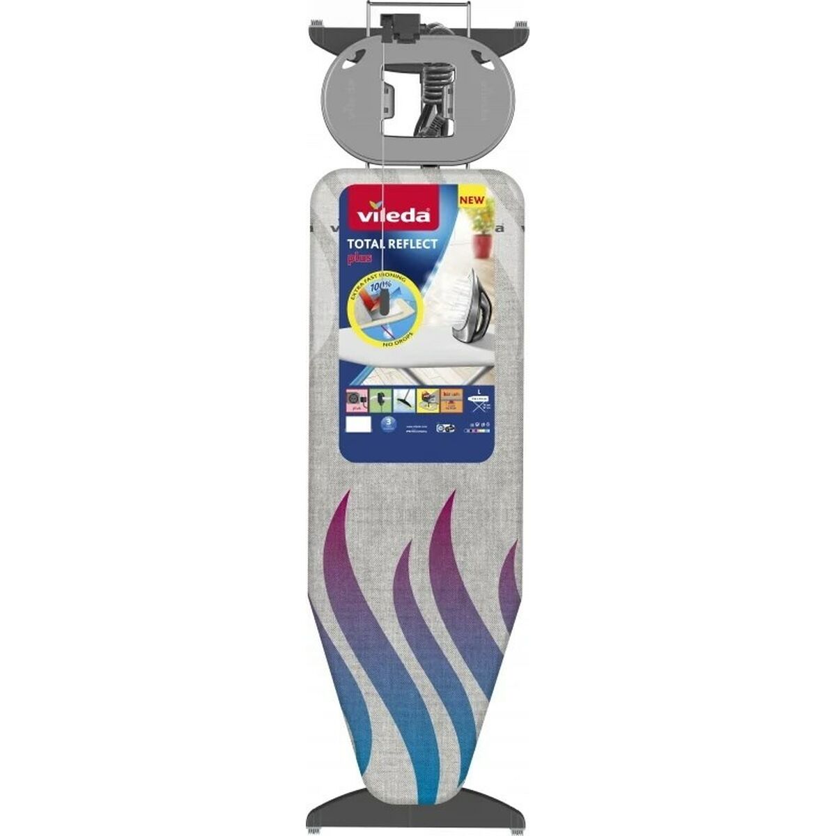 Asse da Stiro Vileda Total Reflect Plus Multicolore 130 x 44 cm 3 S9104218_1
