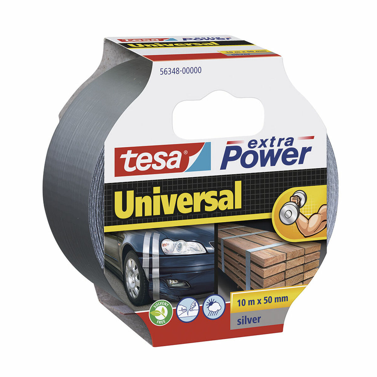 Nastro americano TESA Extra Power Universal 10 m x 50 mm Argentato 2 S7912360_0